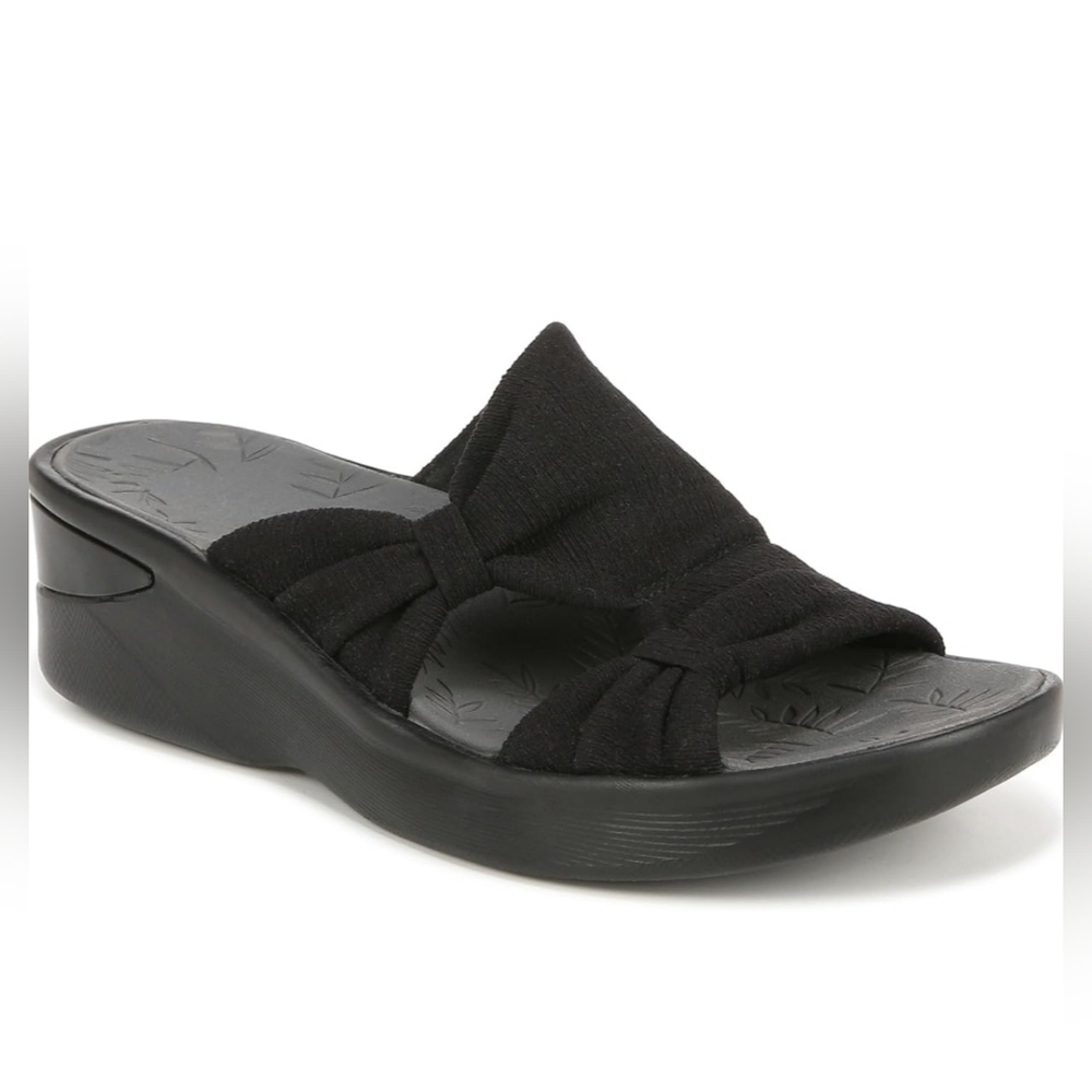 BZEE'S Smile More Bow Sandal (Black)